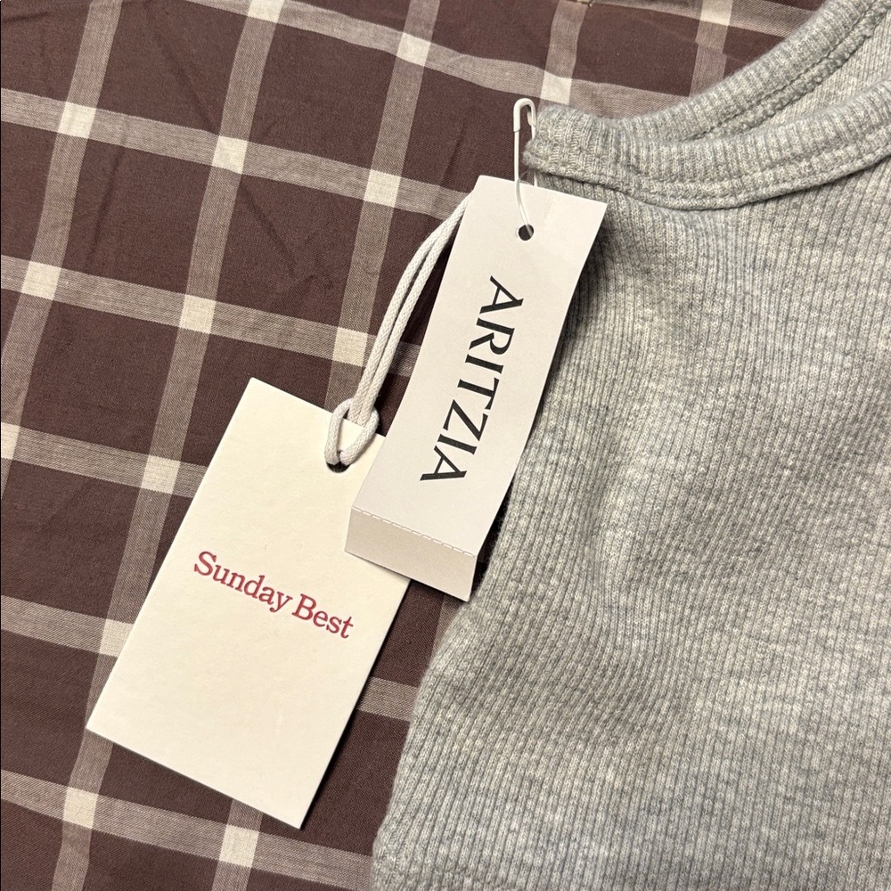 BNWT aritizia Sunday best Lundi cropped tank- XL - Picture 4 of 7